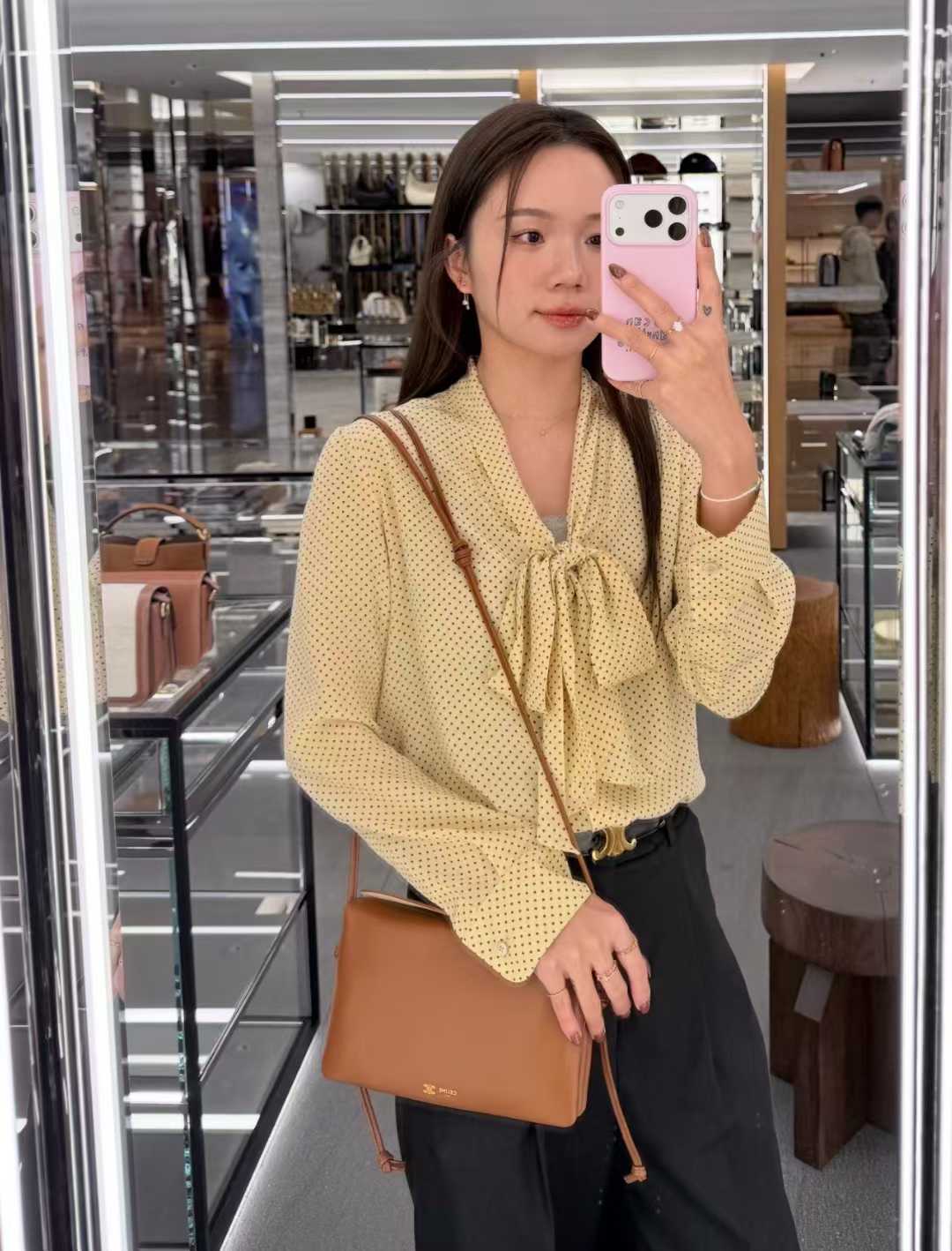 Celine Trio Flap Bag view 9