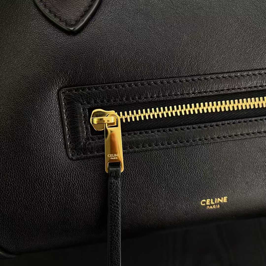Celine Medium New Luggage In Supple Shiny Lambskin view 5