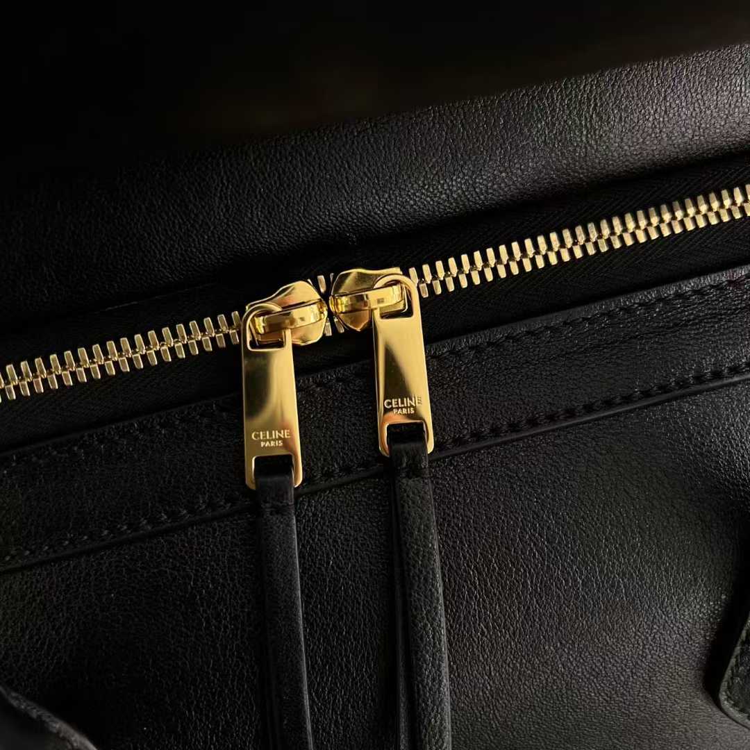 Celine Medium New Luggage In Supple Shiny Lambskin view 6
