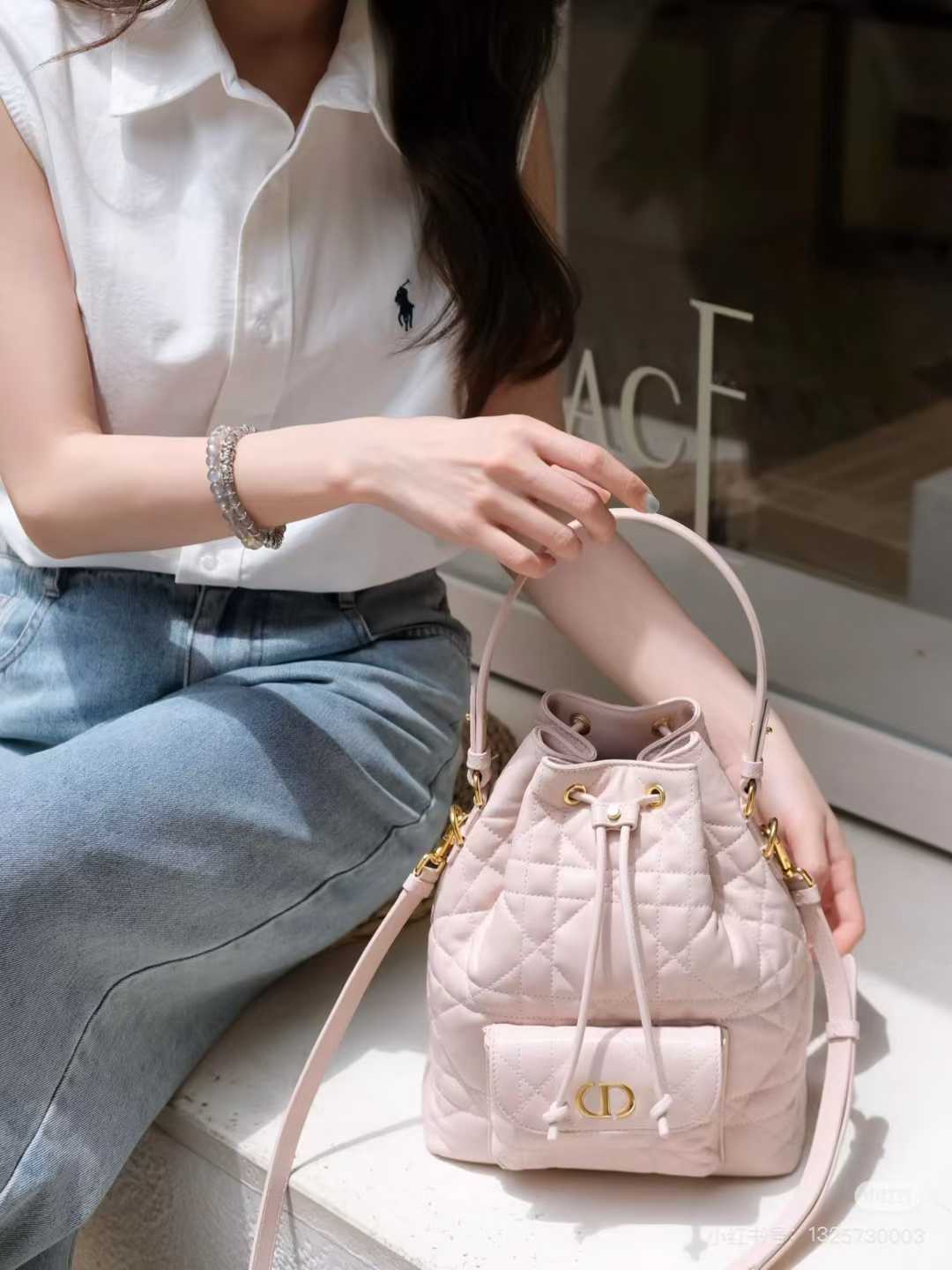Dior Small Caro Bucket Bag view 9