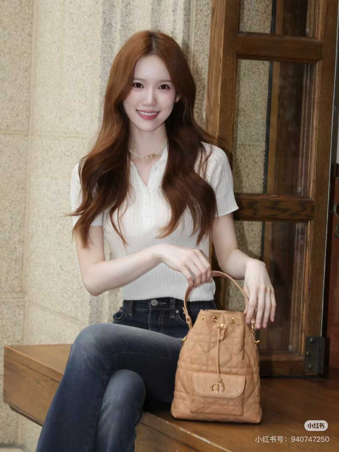 Dior Small Caro Bucket Bag view 9