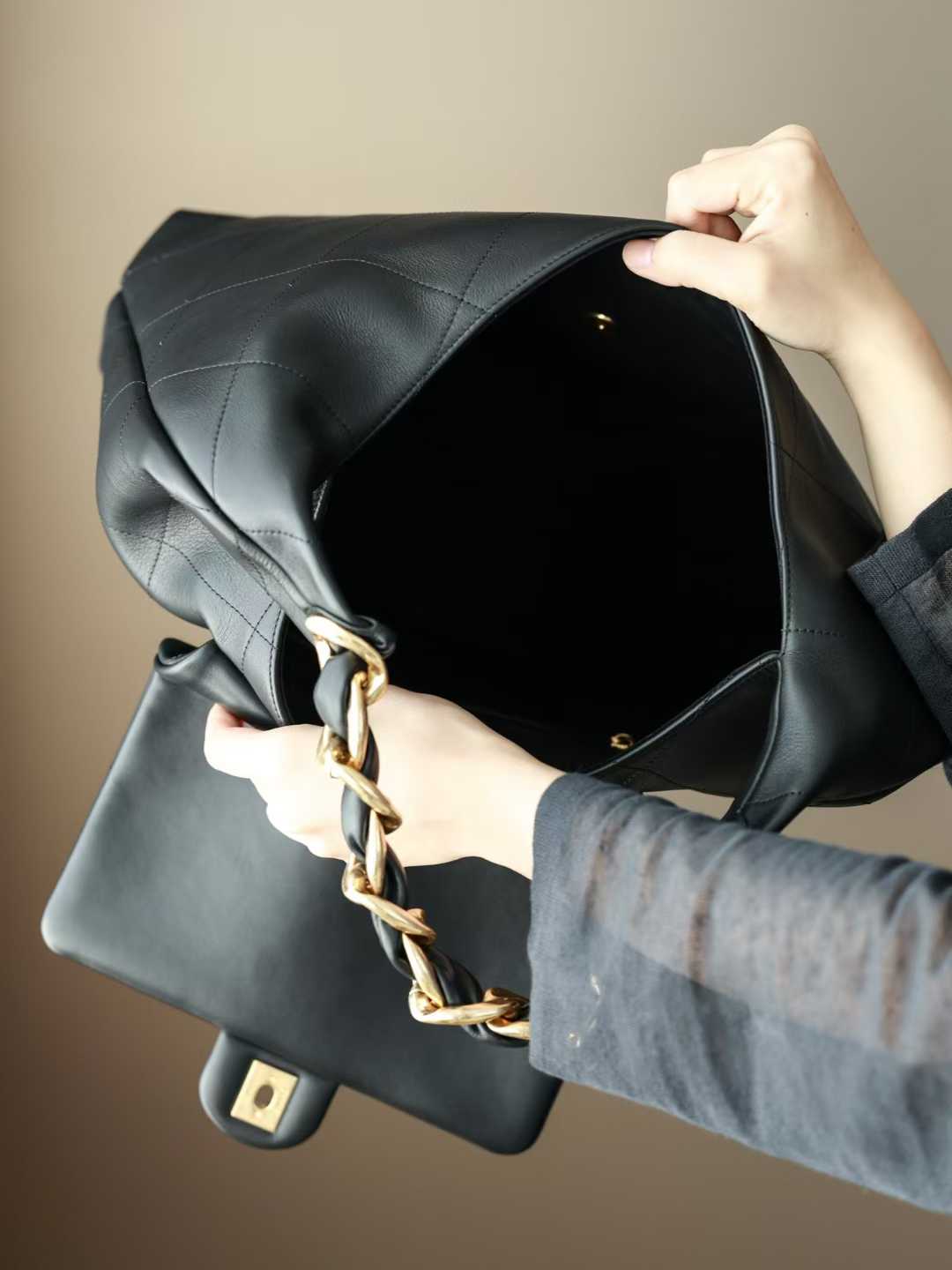 Chanel Maxi Hobo Bag view 3