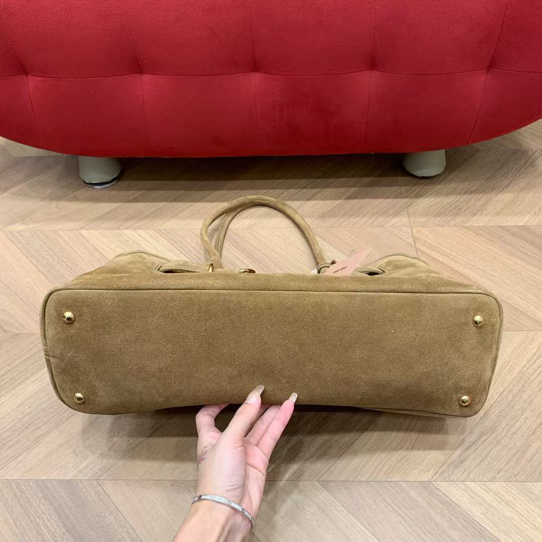 Miu Miu Aventure suede bag view 4