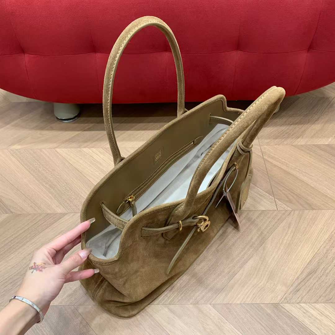 Miu Miu Aventure suede bag view 6