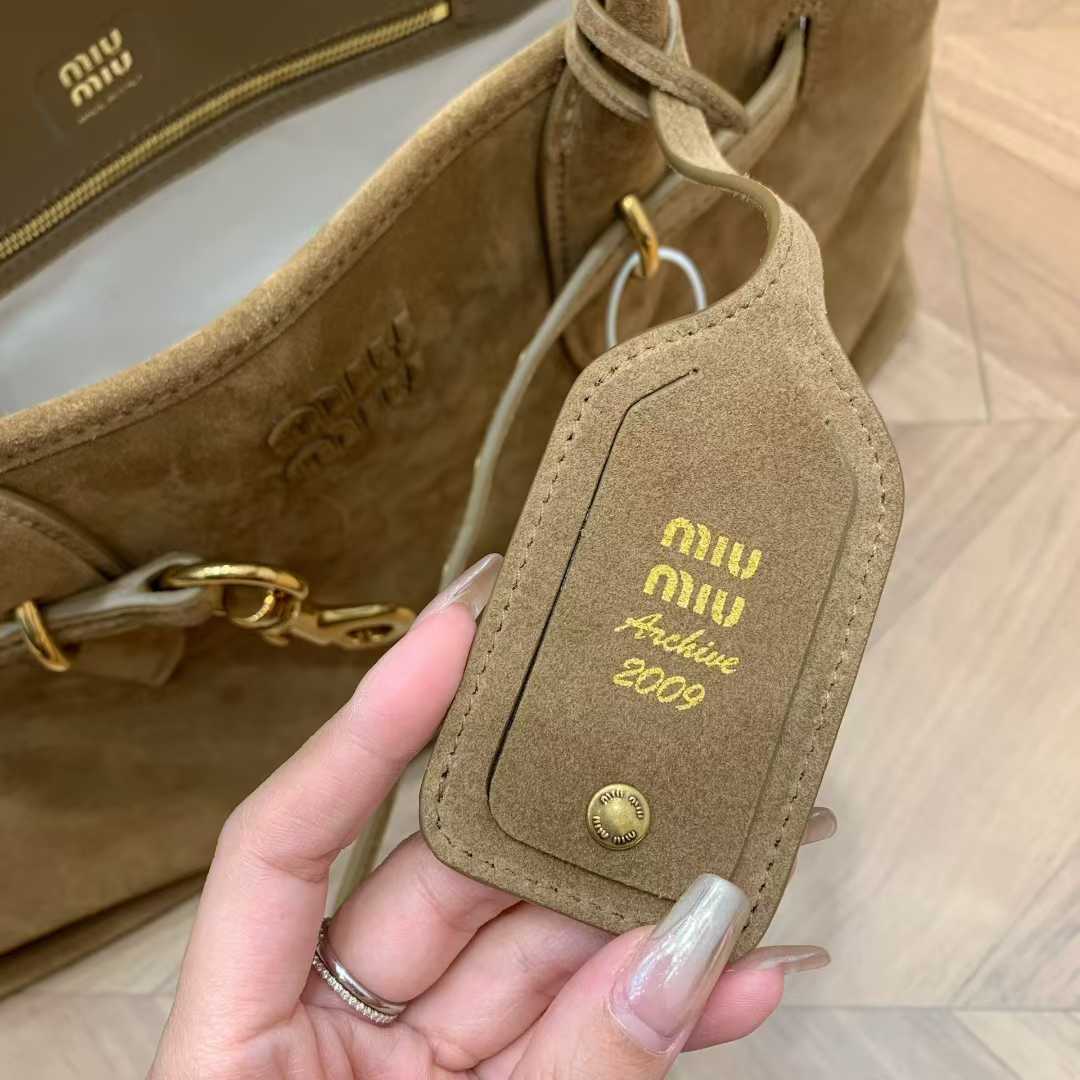 Miu Miu Aventure suede bag view 7