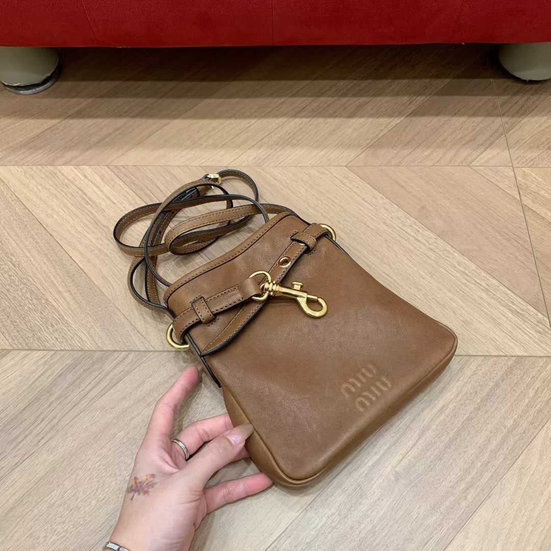 Miu Miu Nappa leather pouch view 4