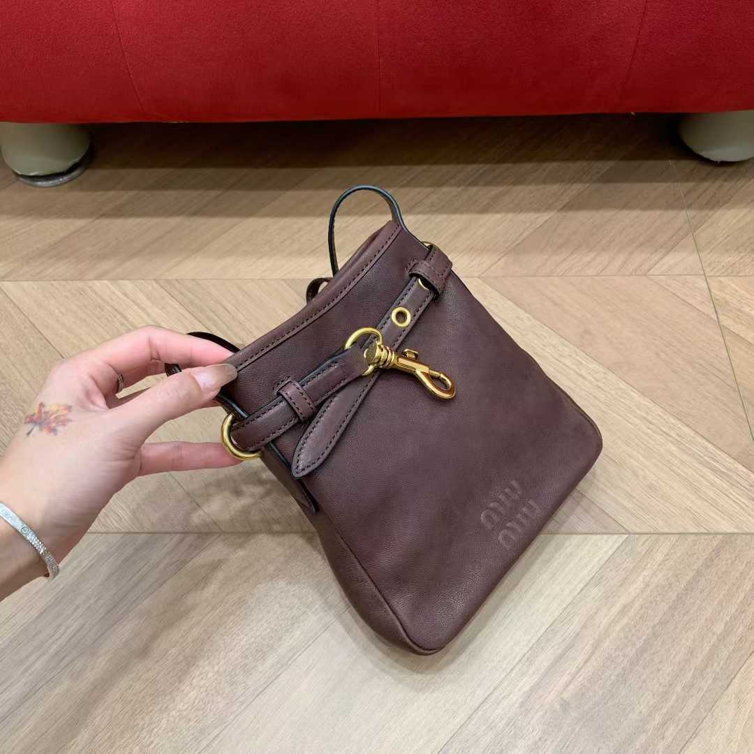 Miu Miu Nappa leather pouch view 2