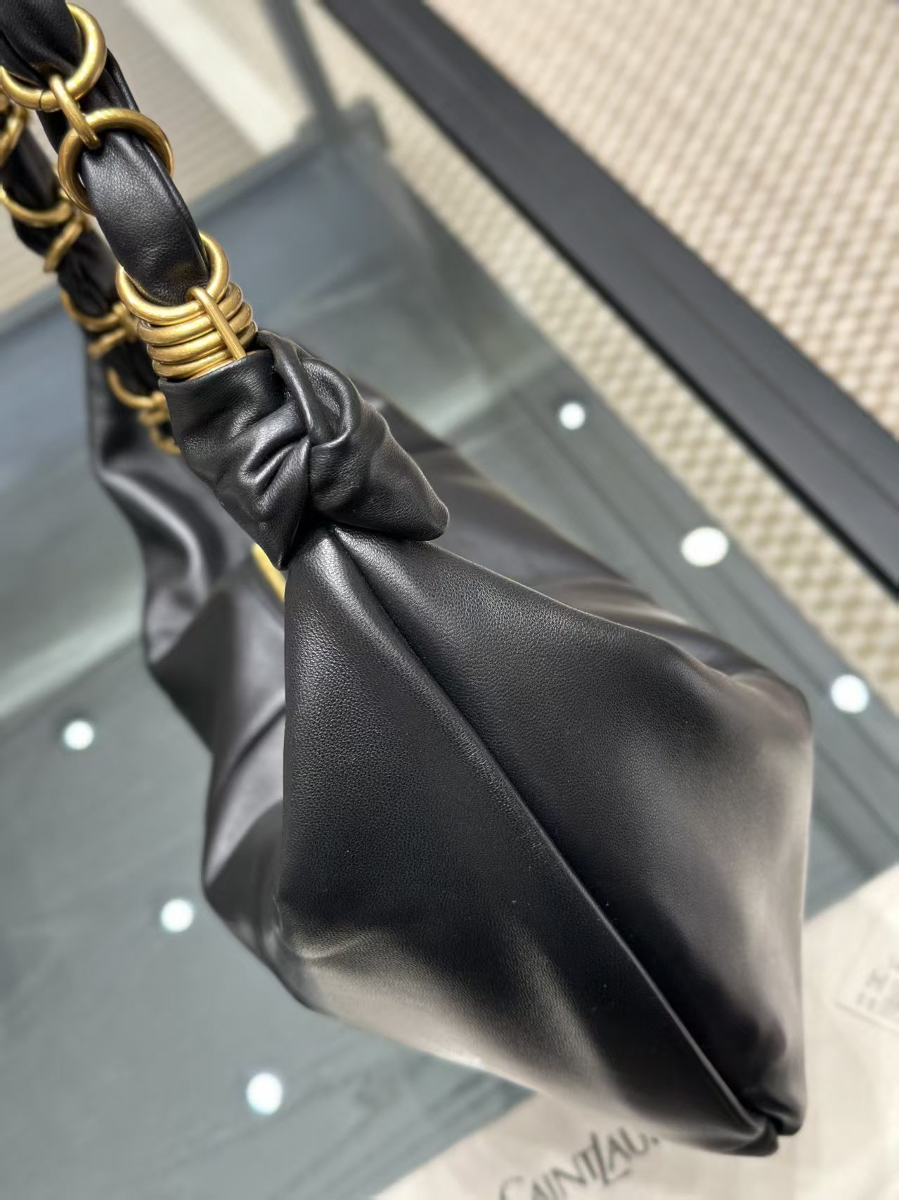 Saint Laurent AMALIA hobo in lambskin view 16