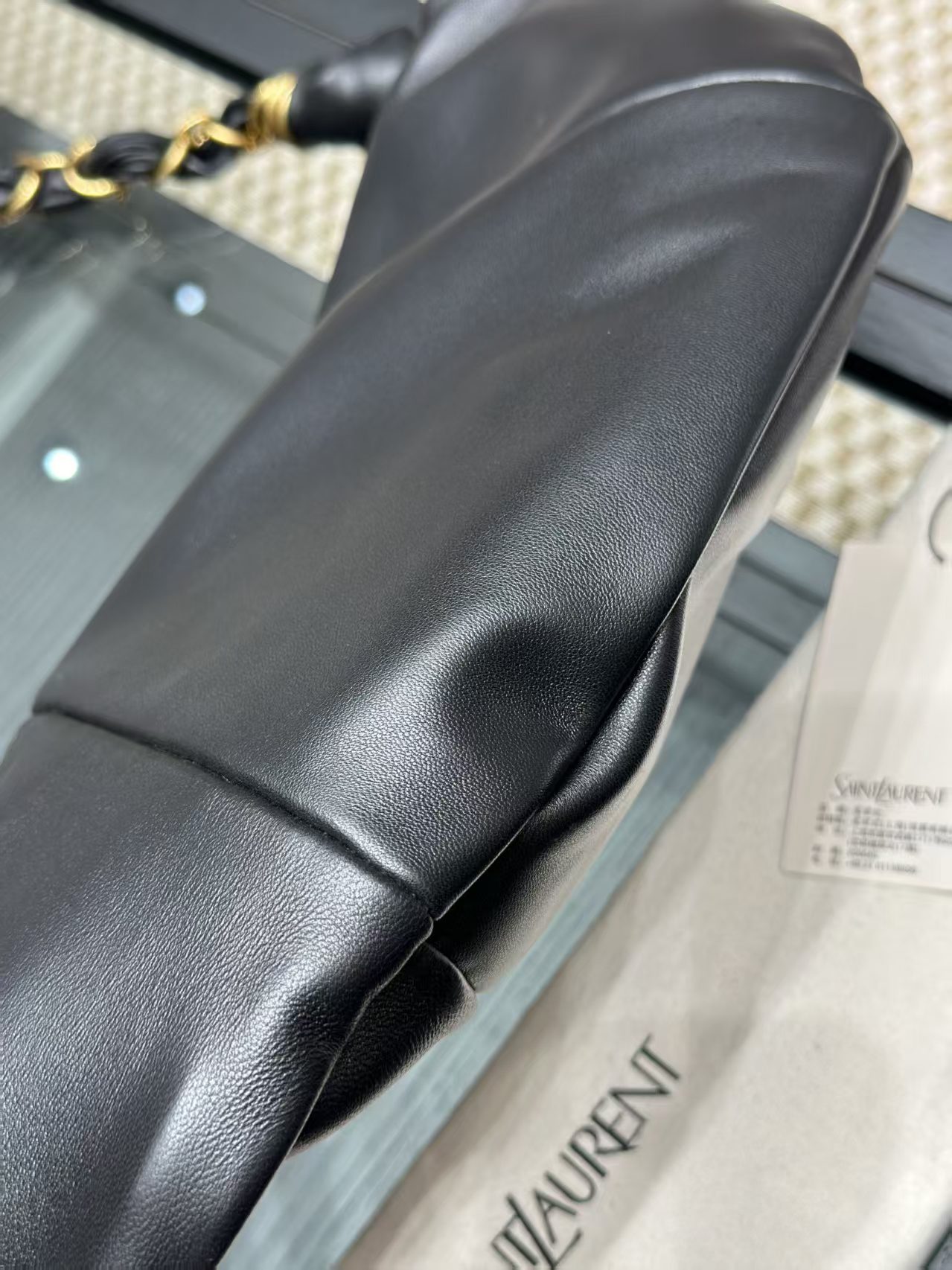 Saint Laurent AMALIA hobo in lambskin view 17