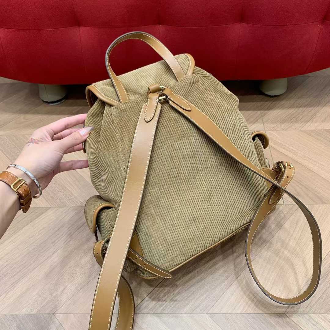 Miu Miu Corduroy backpack view 3