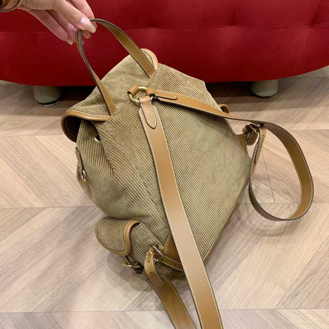 Miu Miu Corduroy backpack view 9