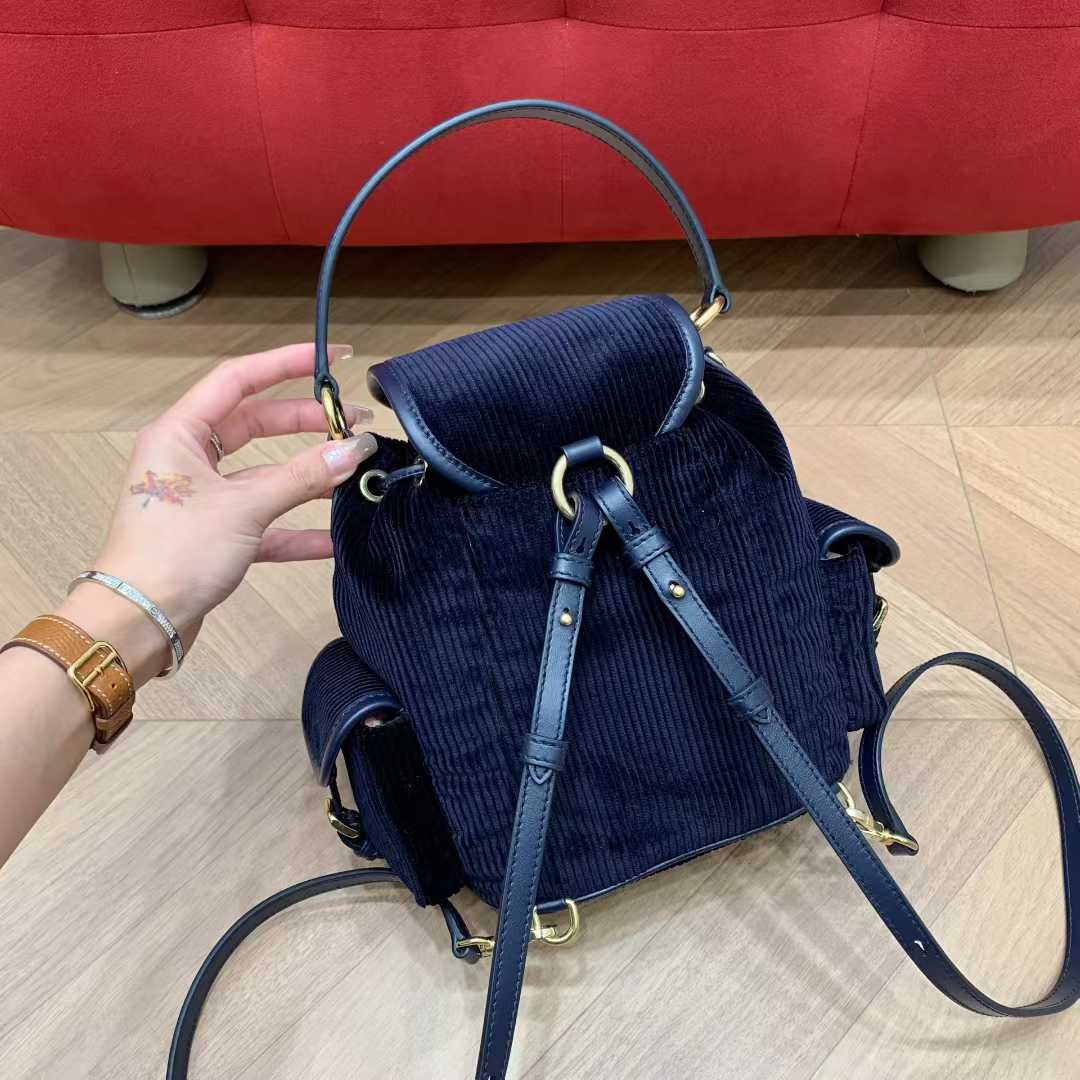 Miu Miu Corduroy backpack view 4
