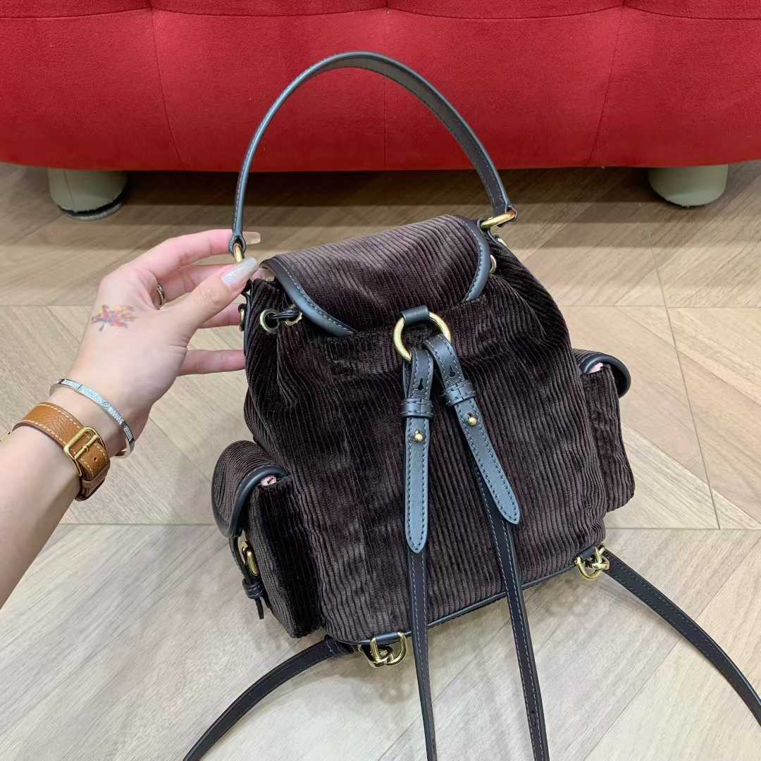 Miu Miu Corduroy backpack view 3
