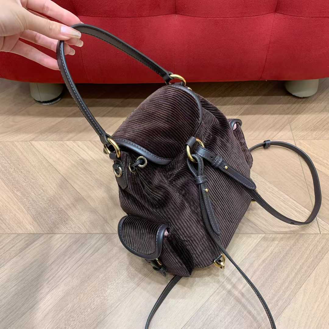Miu Miu Corduroy backpack view 8
