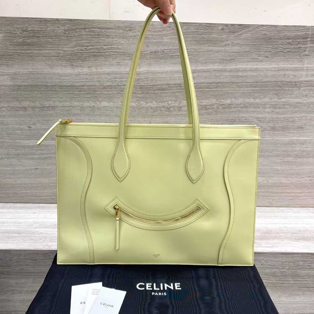 Celine Flat Cabas New Luggage In Glossy Calfskin view 1