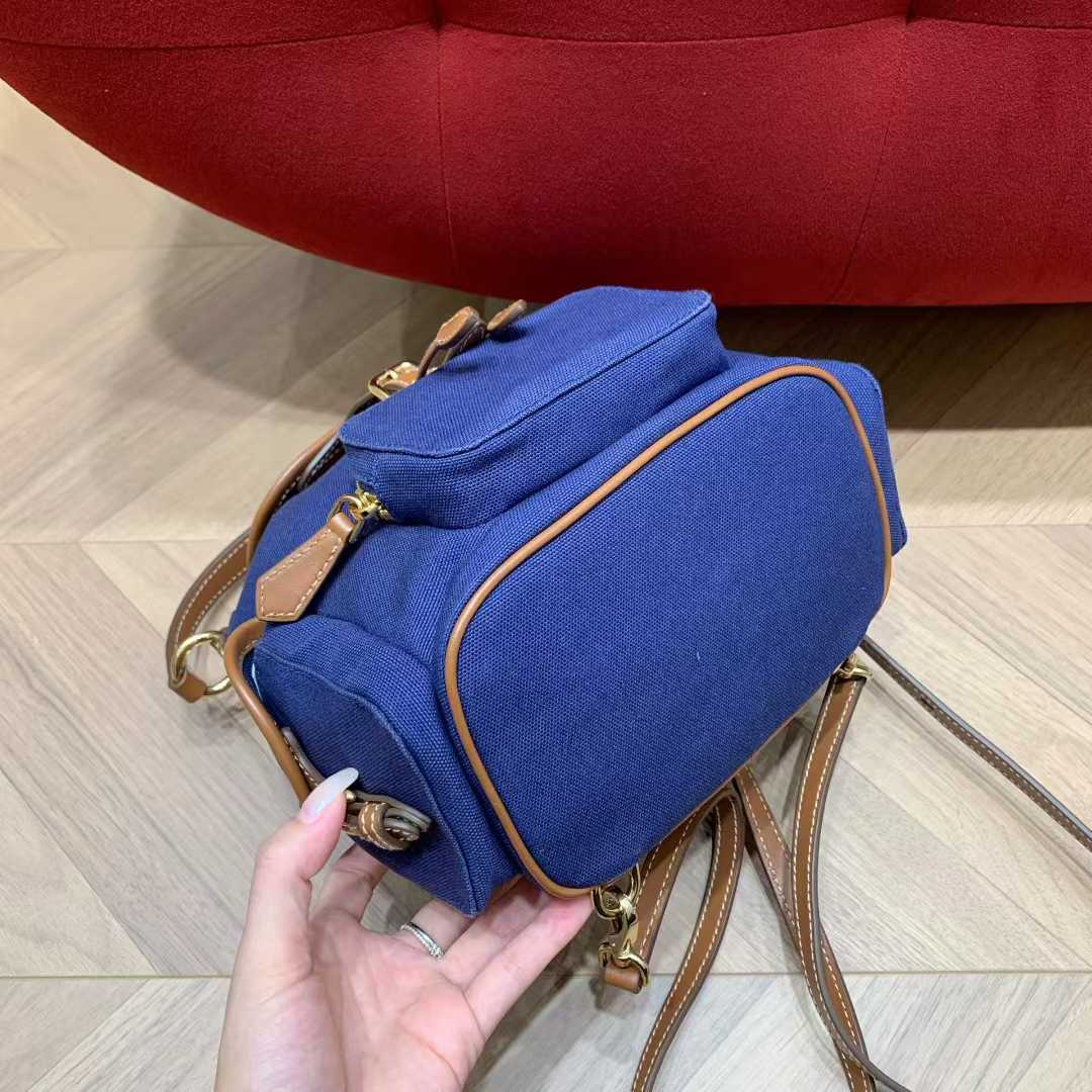 Miu Miu Canvas and leather backpack view 7