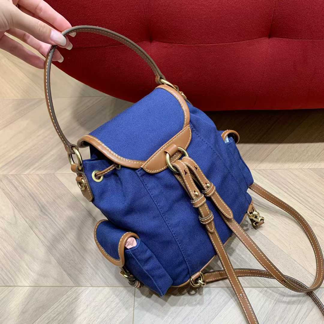 Miu Miu Canvas and leather backpack view 8