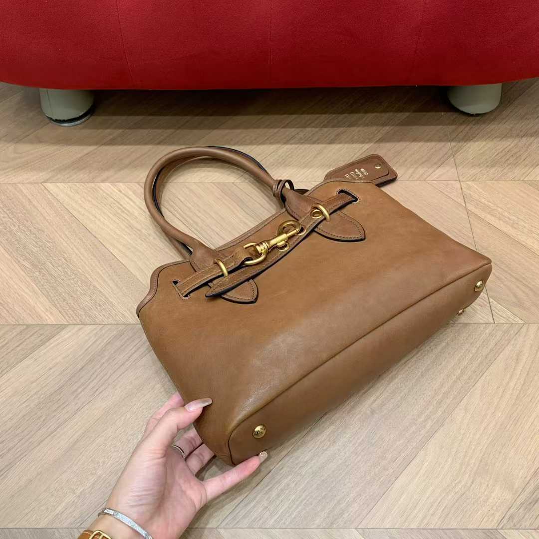 Miu Miu aventure nappa leather bag view 3