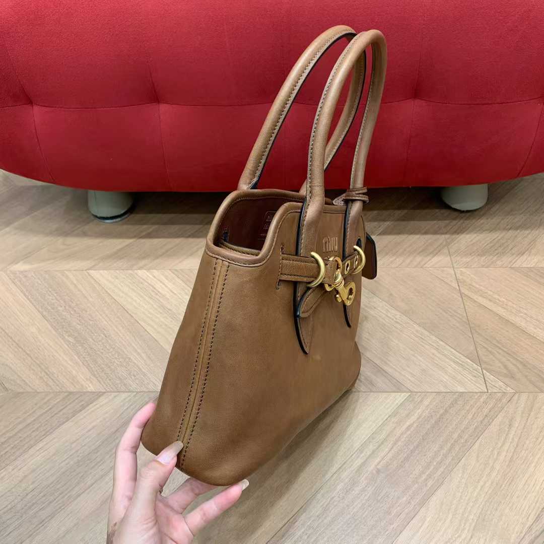 Miu Miu aventure nappa leather bag view 4