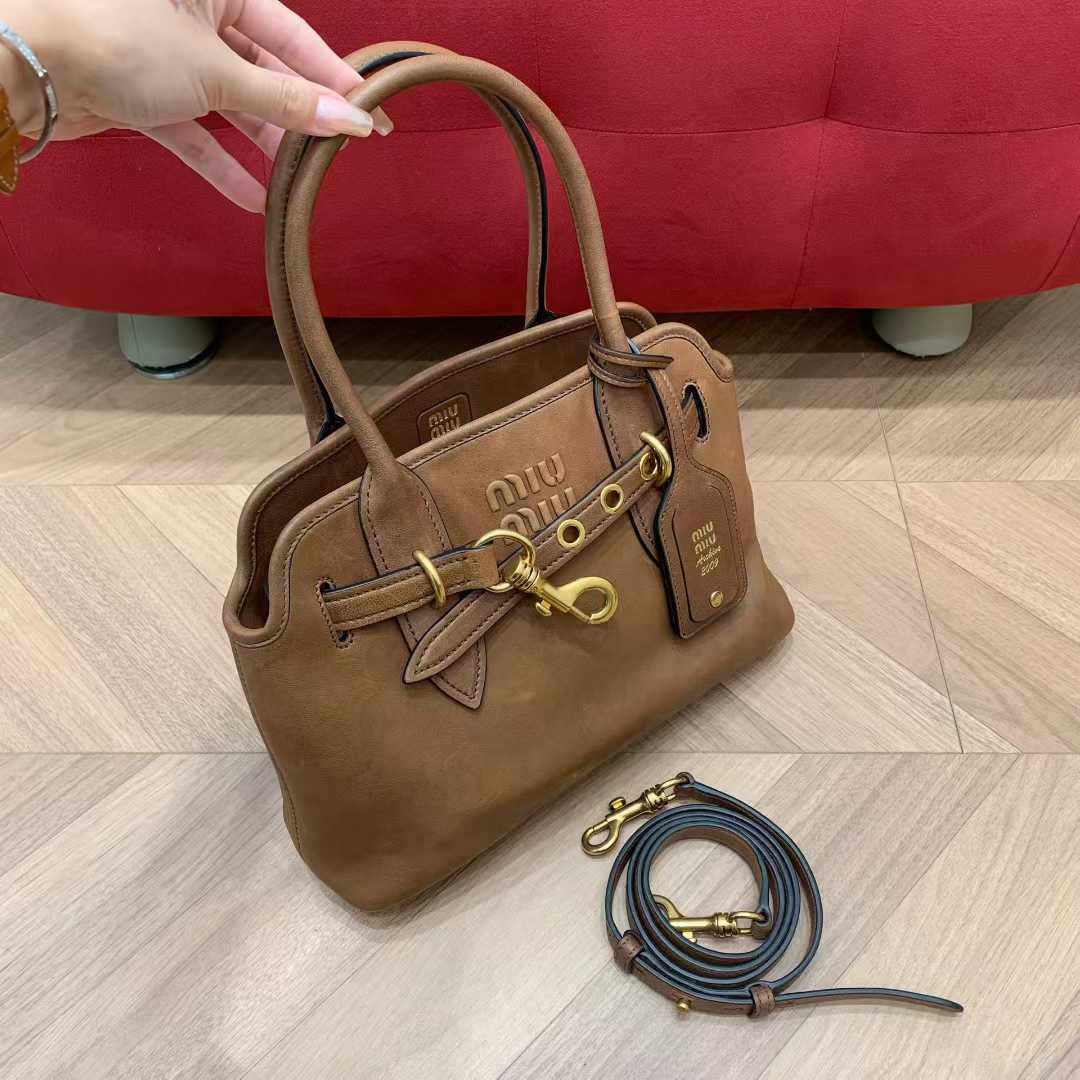 Miu Miu aventure nappa leather bag view 9