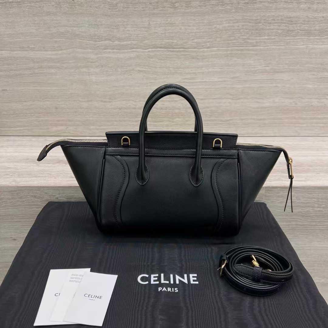 Celine New Luggage In Supple Shiny Lambskin view 2