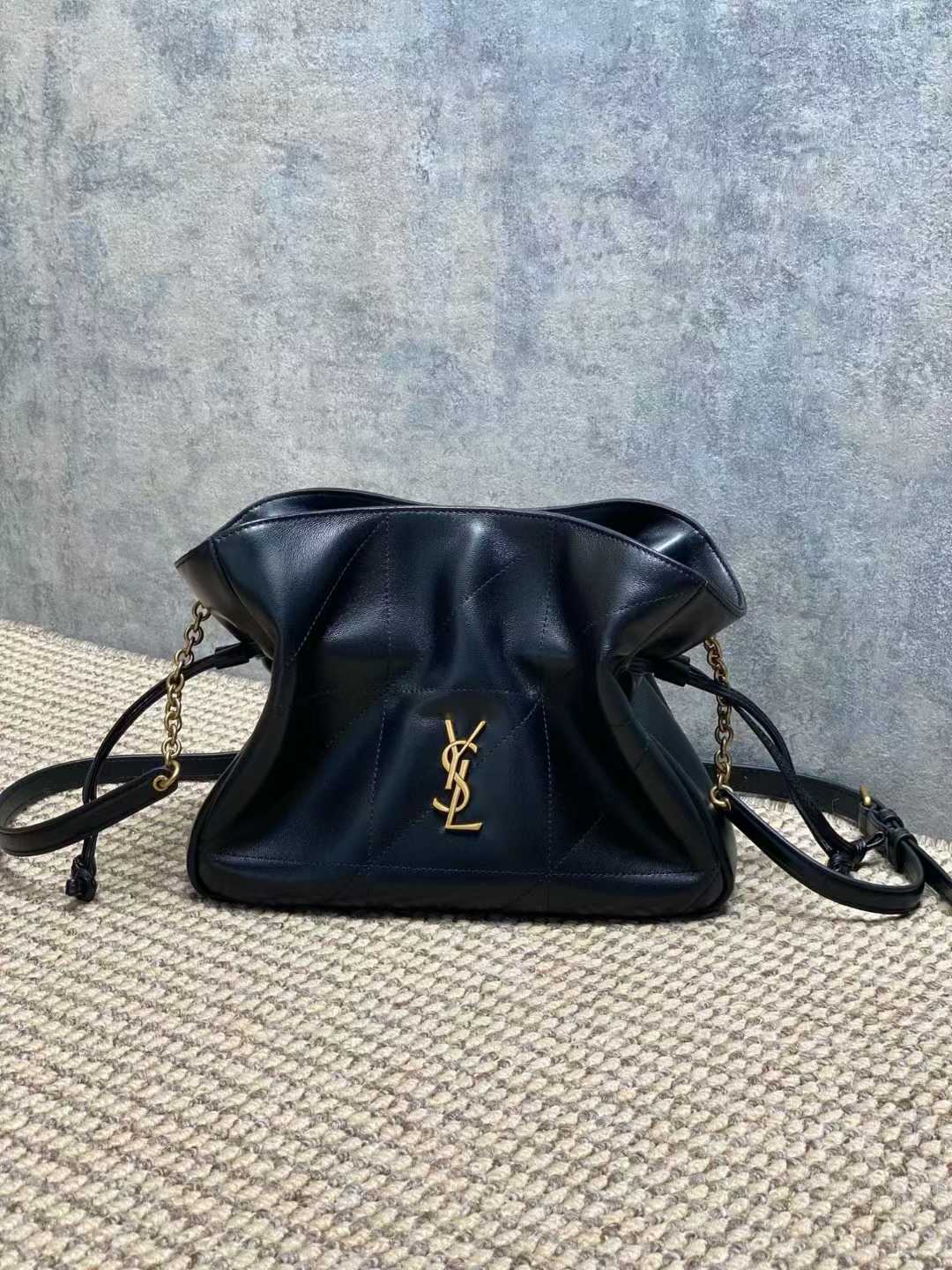 Saint Laurent JAMIE shoulder pouch in lambskin view 1
