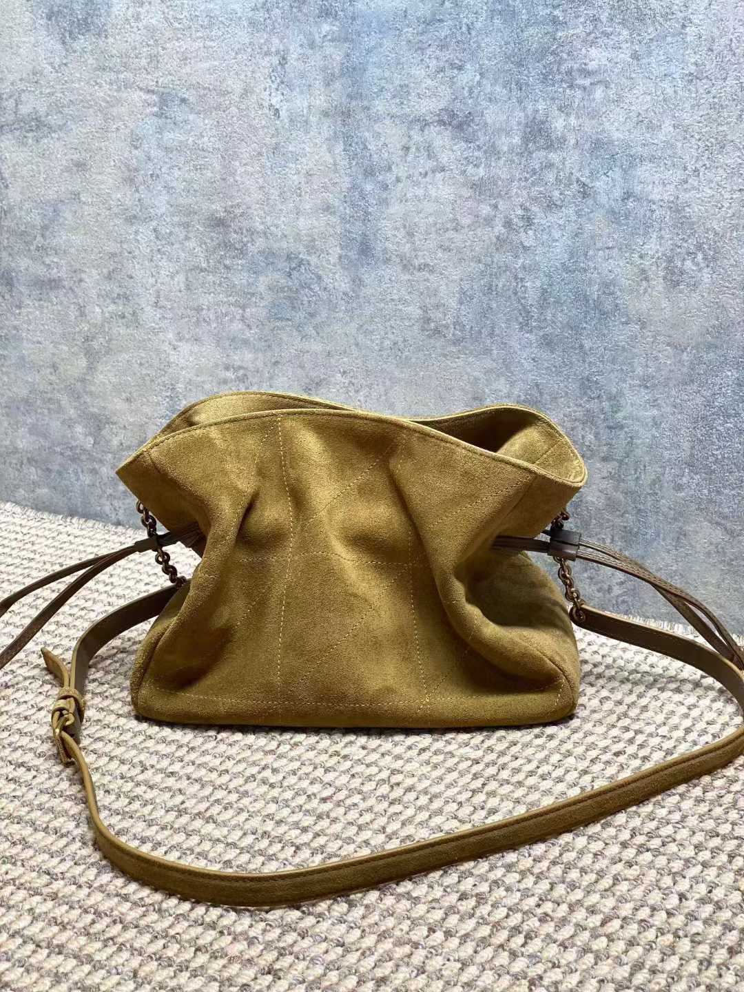 Saint Laurent JAMIE shoulder pouch in lambskin view 12