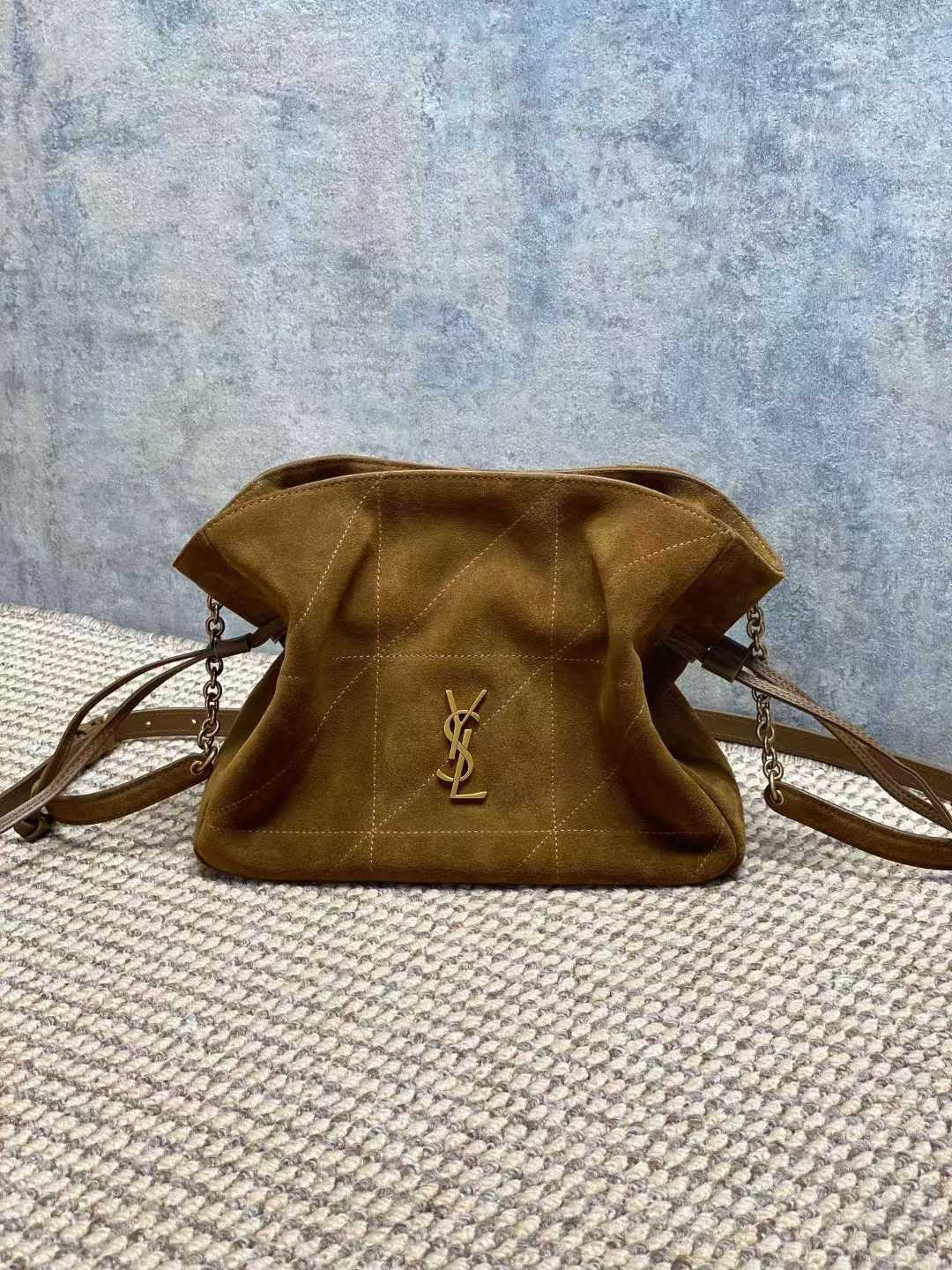 Saint Laurent JAMIE shoulder pouch in lambskin view 13