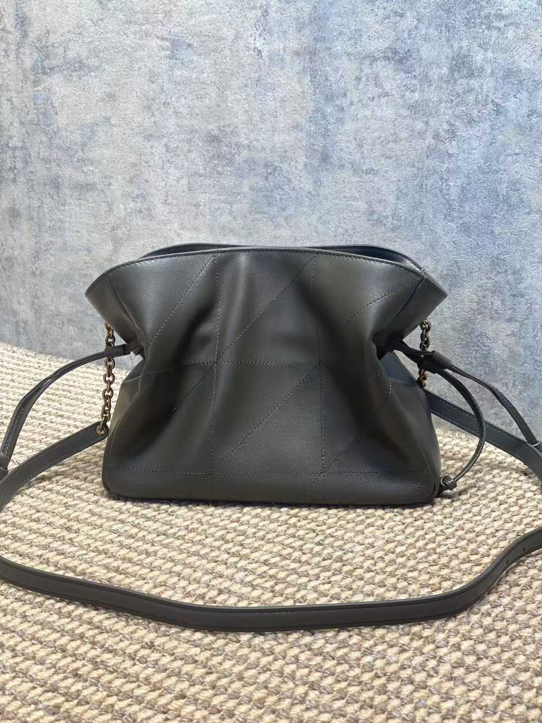 Saint Laurent JAMIE shoulder pouch in lambskin view 4