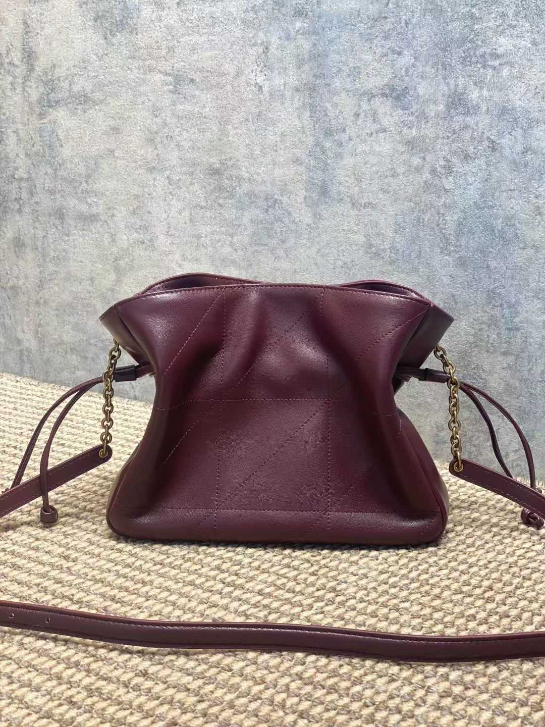 Saint Laurent JAMIE shoulder pouch in lambskin view 6