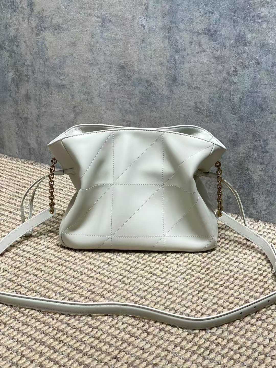 Saint Laurent JAMIE shoulder pouch in lambskin view 8