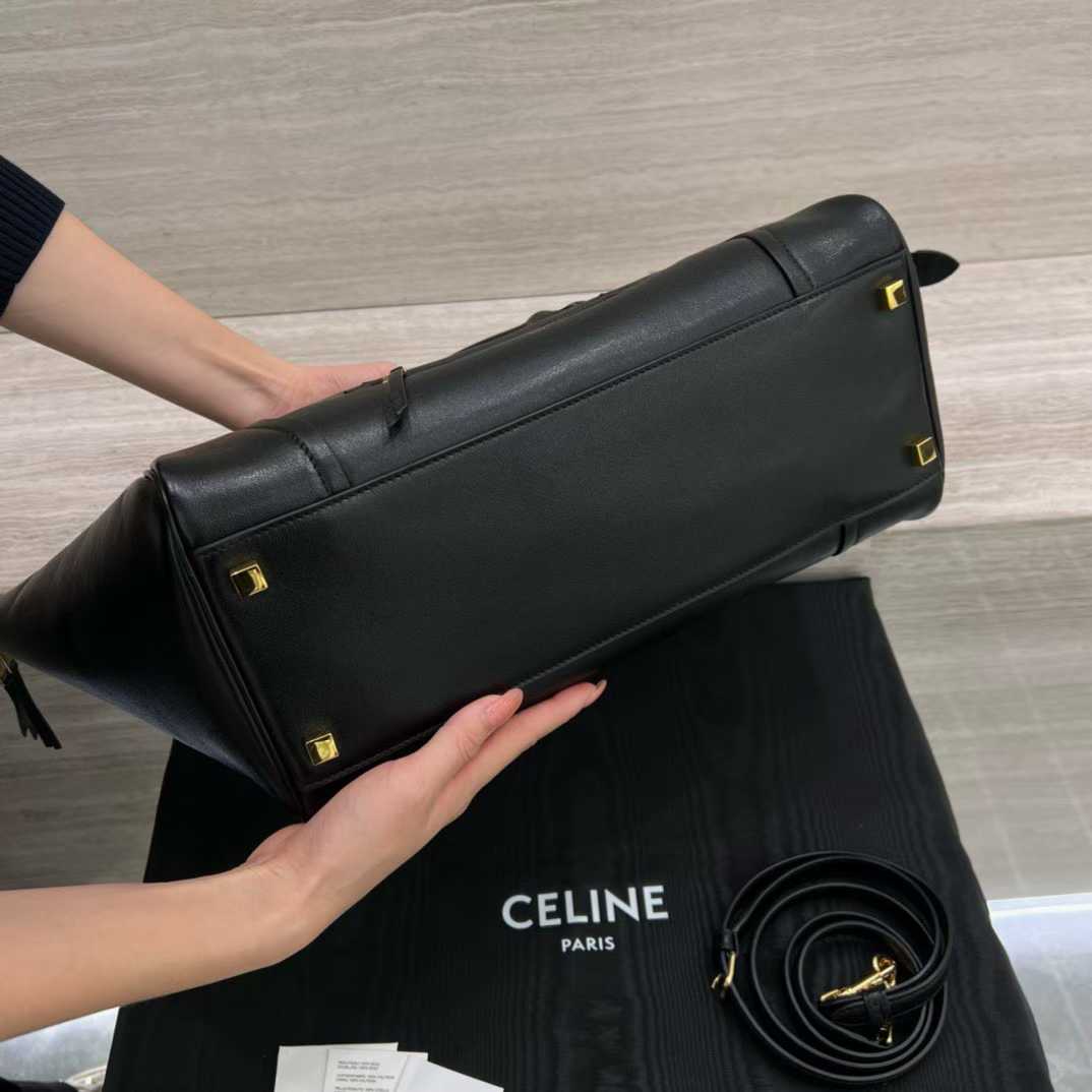 Celine Medium New Luggage In Supple Shiny Lambskin view 3
