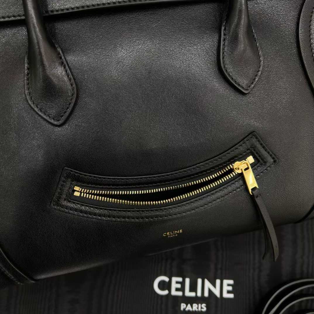 Celine Medium New Luggage In Supple Shiny Lambskin view 5