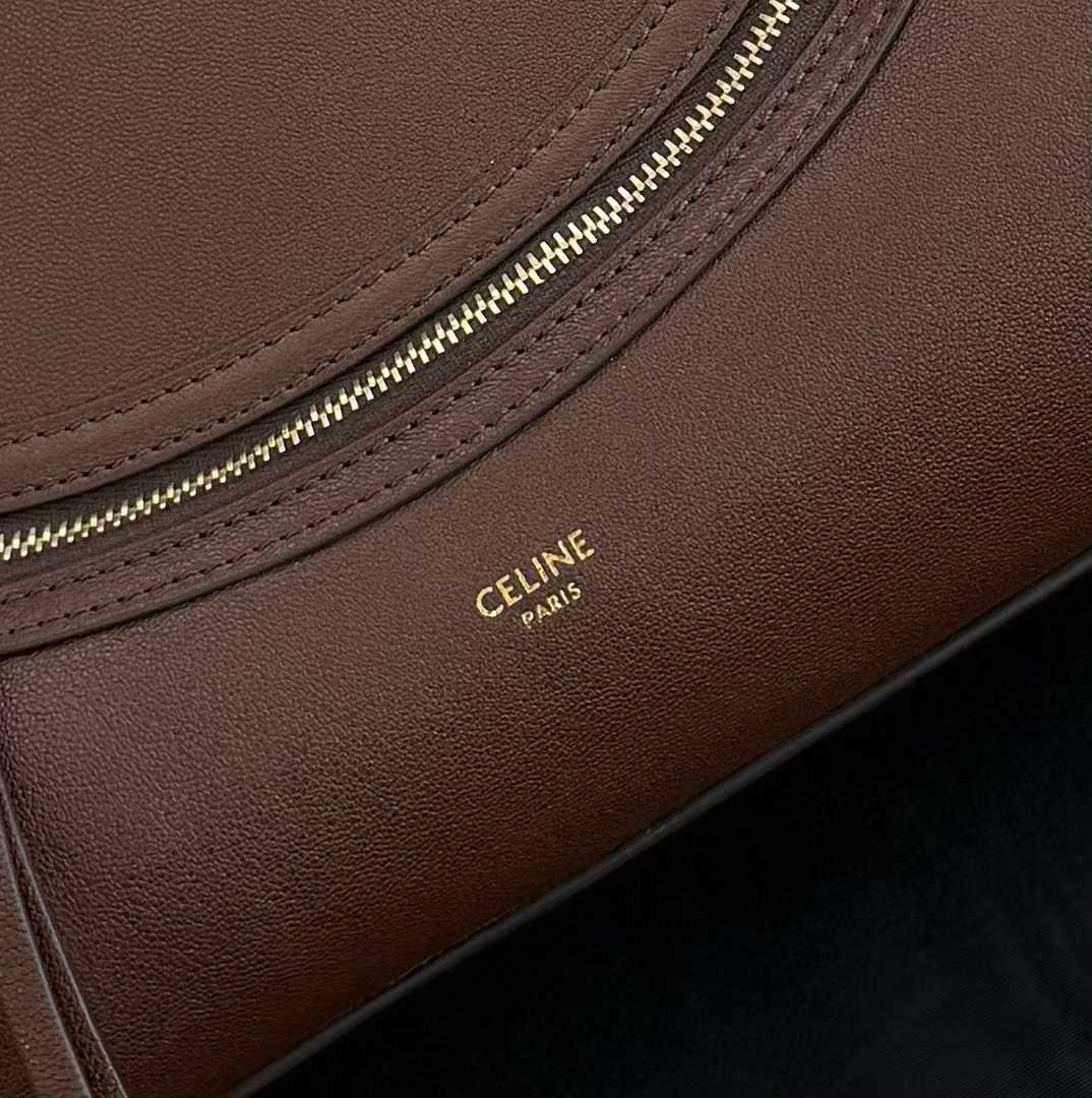 Celine Medium New Luggage In Supple Shiny Lambskin view 7