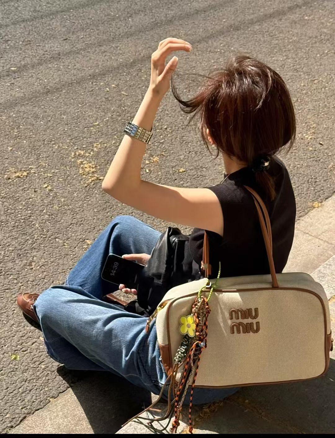 Miu Miu Beau leather bag view 10