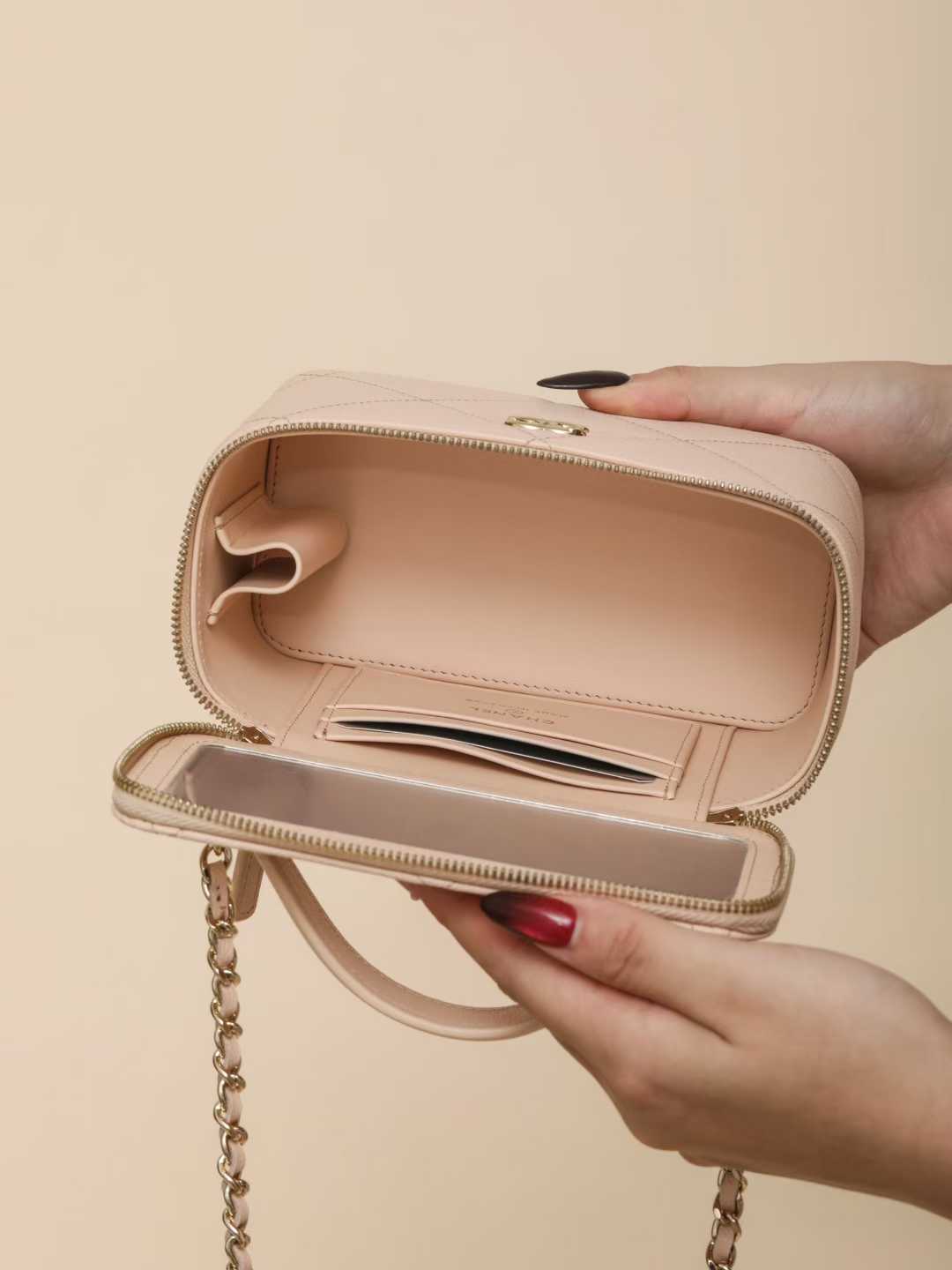 Chanel Chain makeup bag view 3