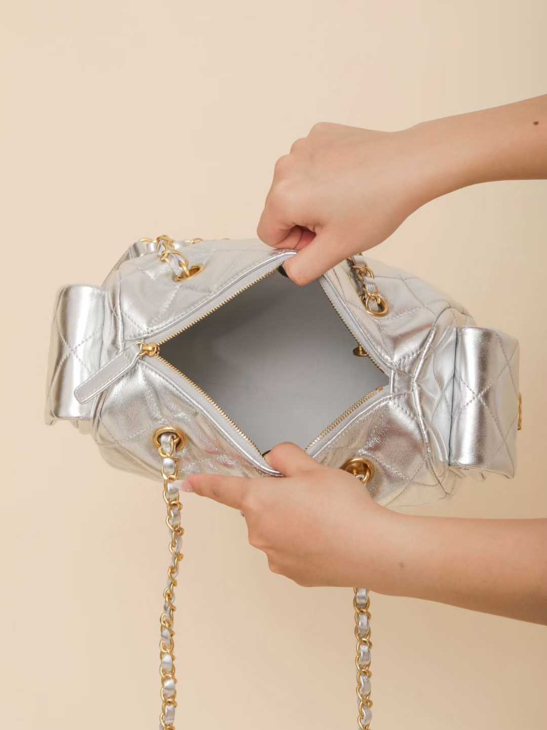 Chanel Small Bowling Bag view 3