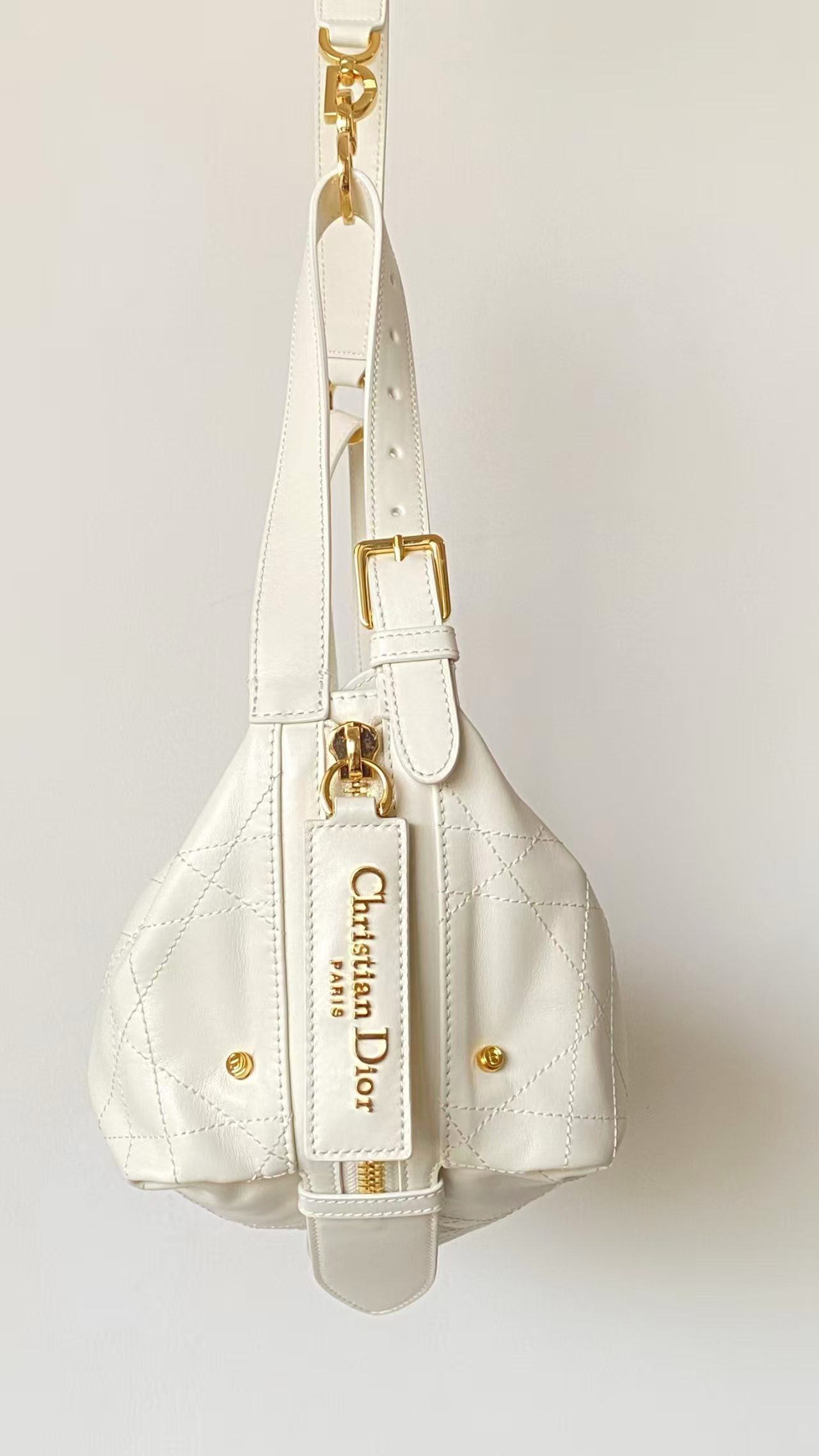 Dior D-Journey Bag in Crinkled Calfskin view 2