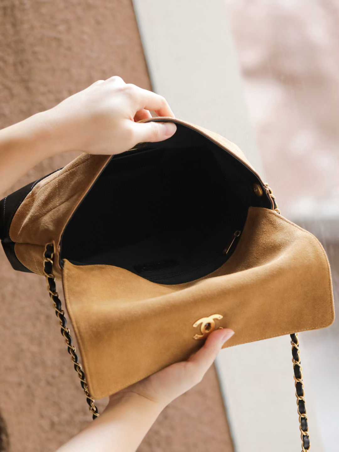 Chanel Large Flap Bag with Top Handle view 3
