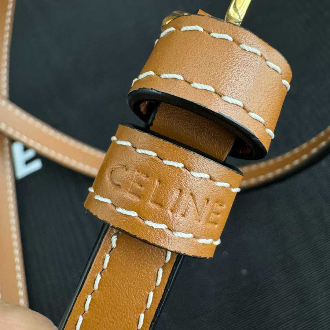 Celine DUO WALLET ON STRAP IN Triomphe Canvas and Calfskin view 7