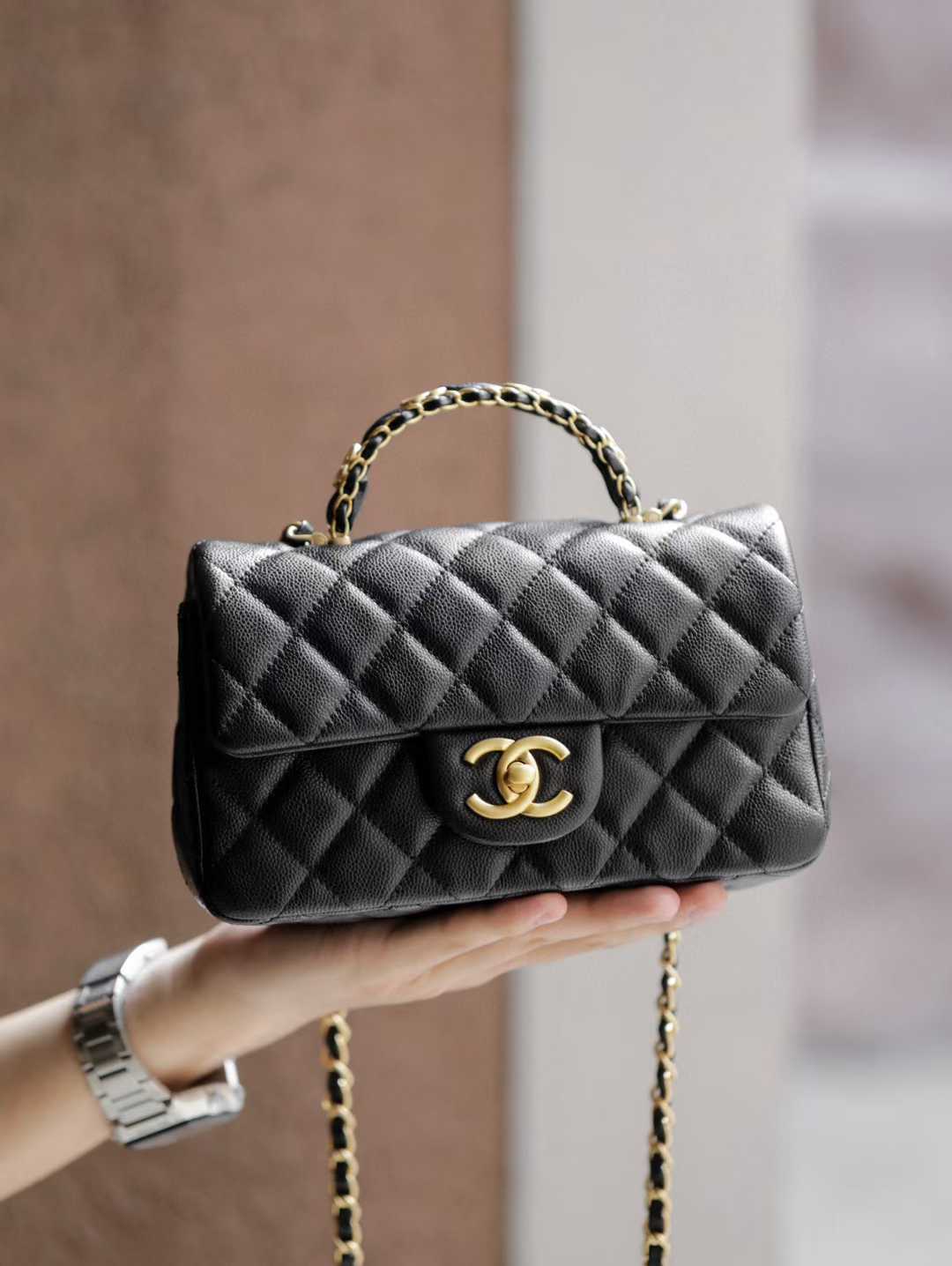 Chanel Small Flap Bag with Top Handle view 1