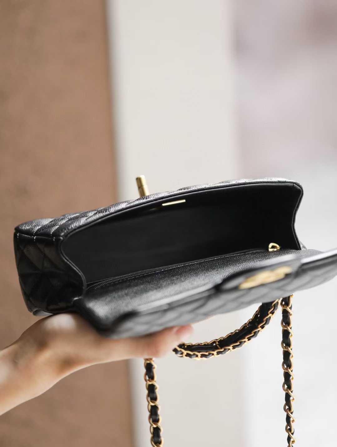 Chanel Small Flap Bag with Top Handle view 3