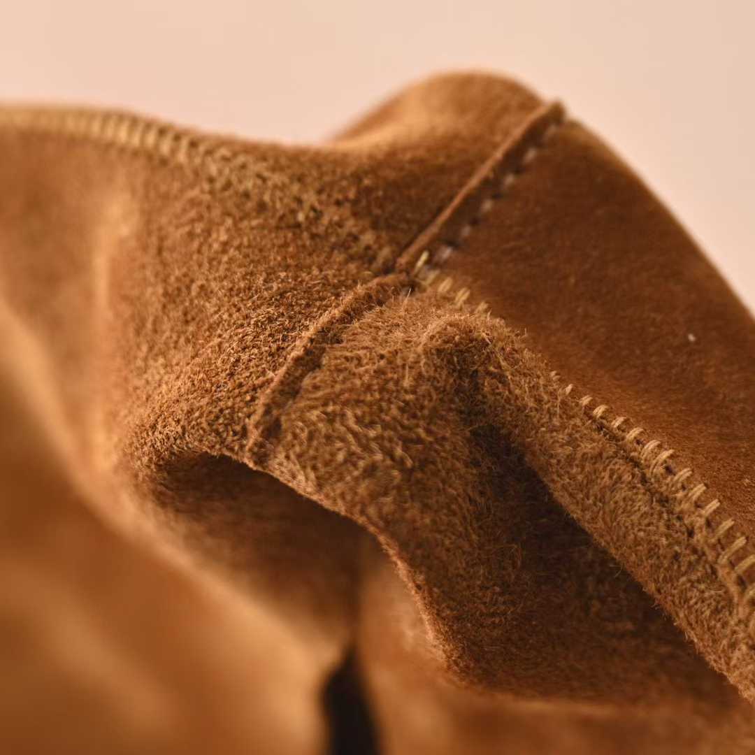 The Row Small Bindle Suede handbag view 8