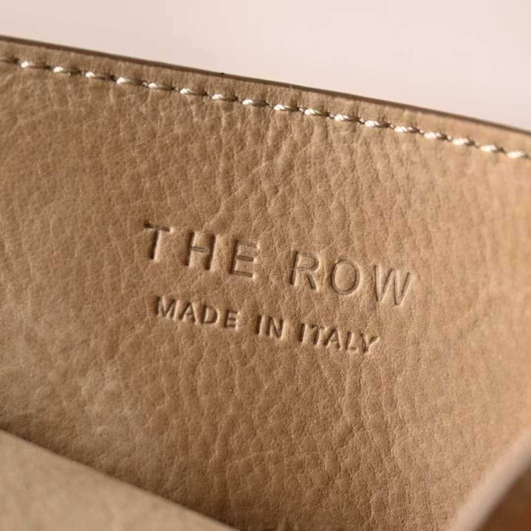 The Row To Go Tote Front suede view 6