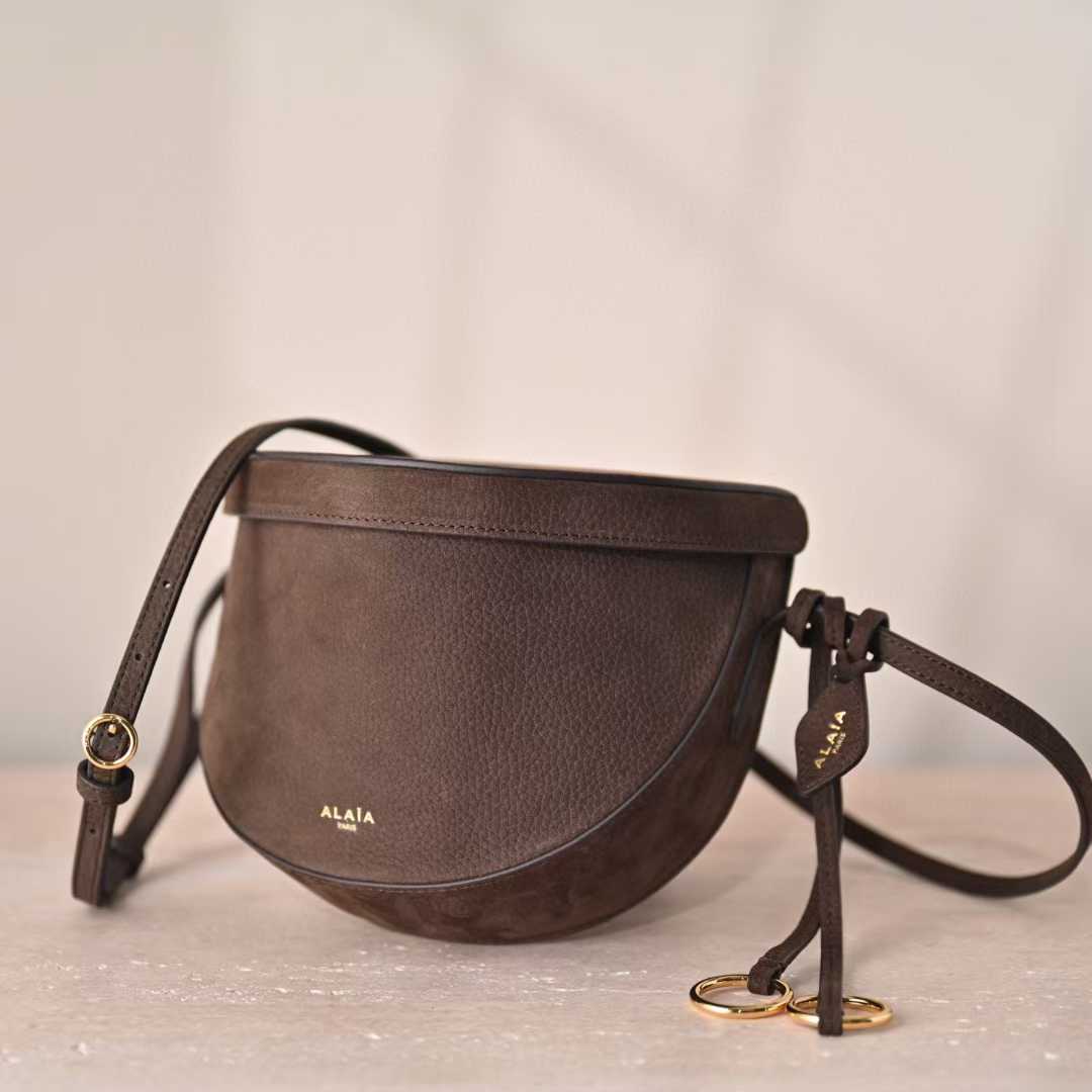 Alaïa Hip East West Bag In Goatskin view 19