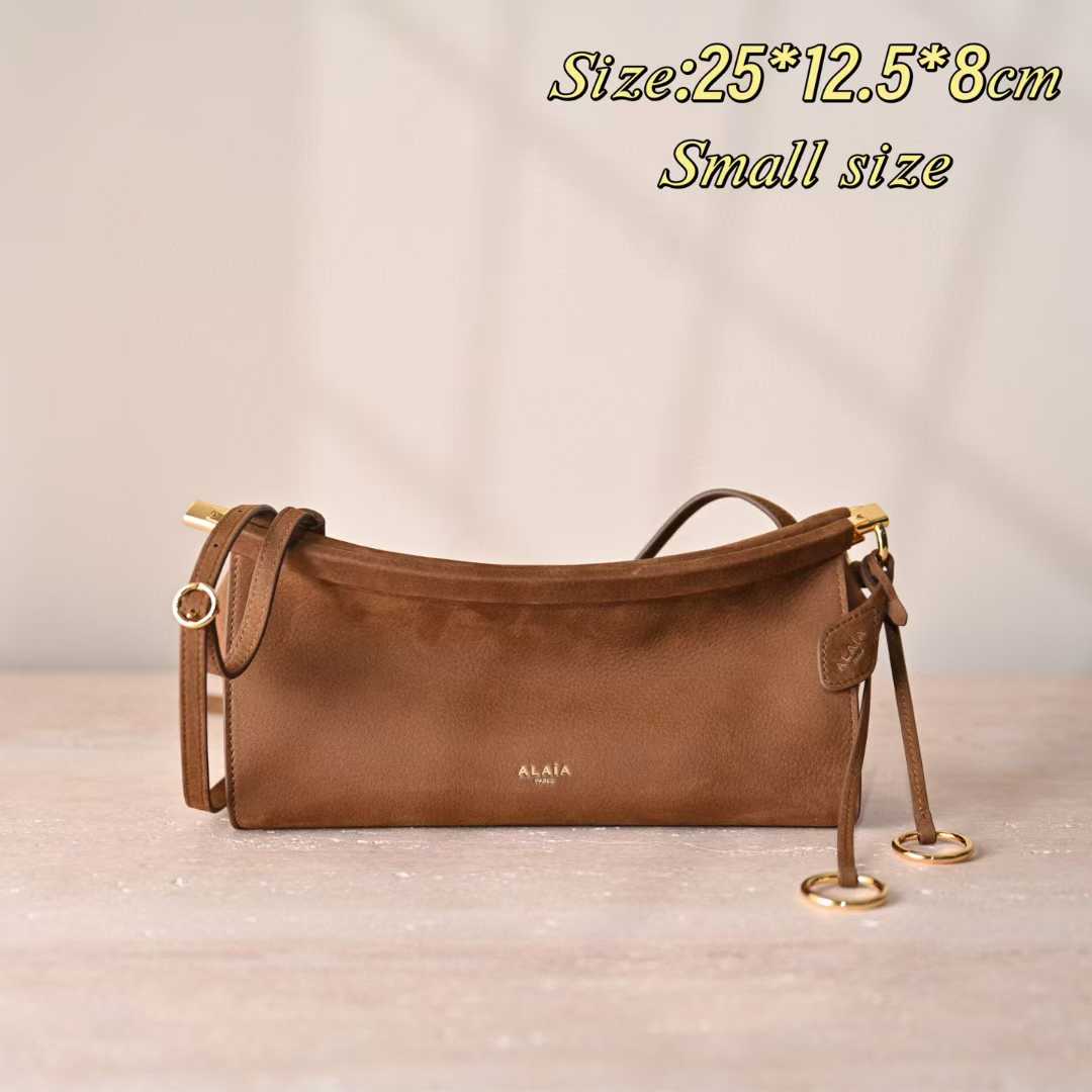 Alaïa Le Click East West Small Bag In Nubuck view 1