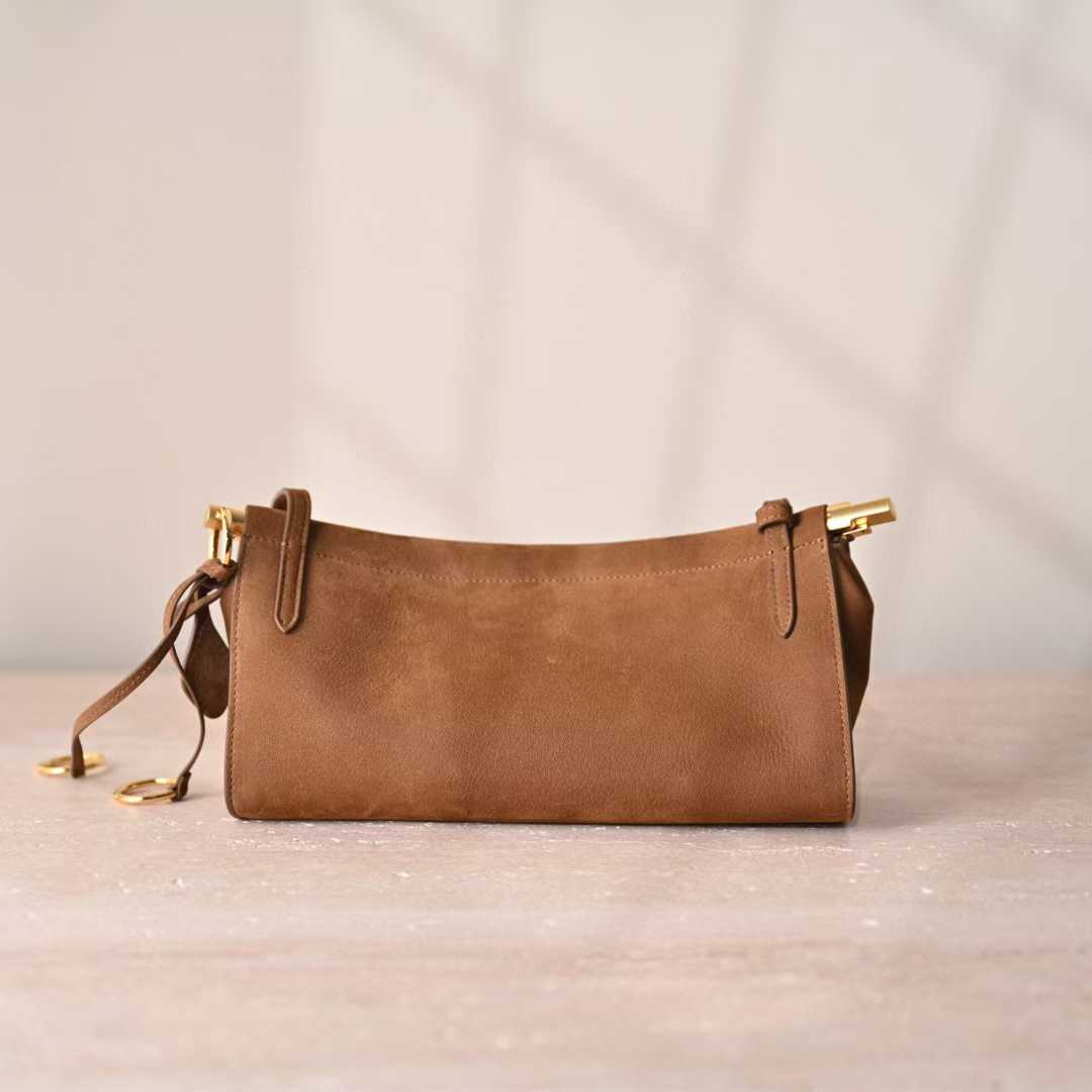Alaïa Le Click East West Small Bag In Nubuck view 2
