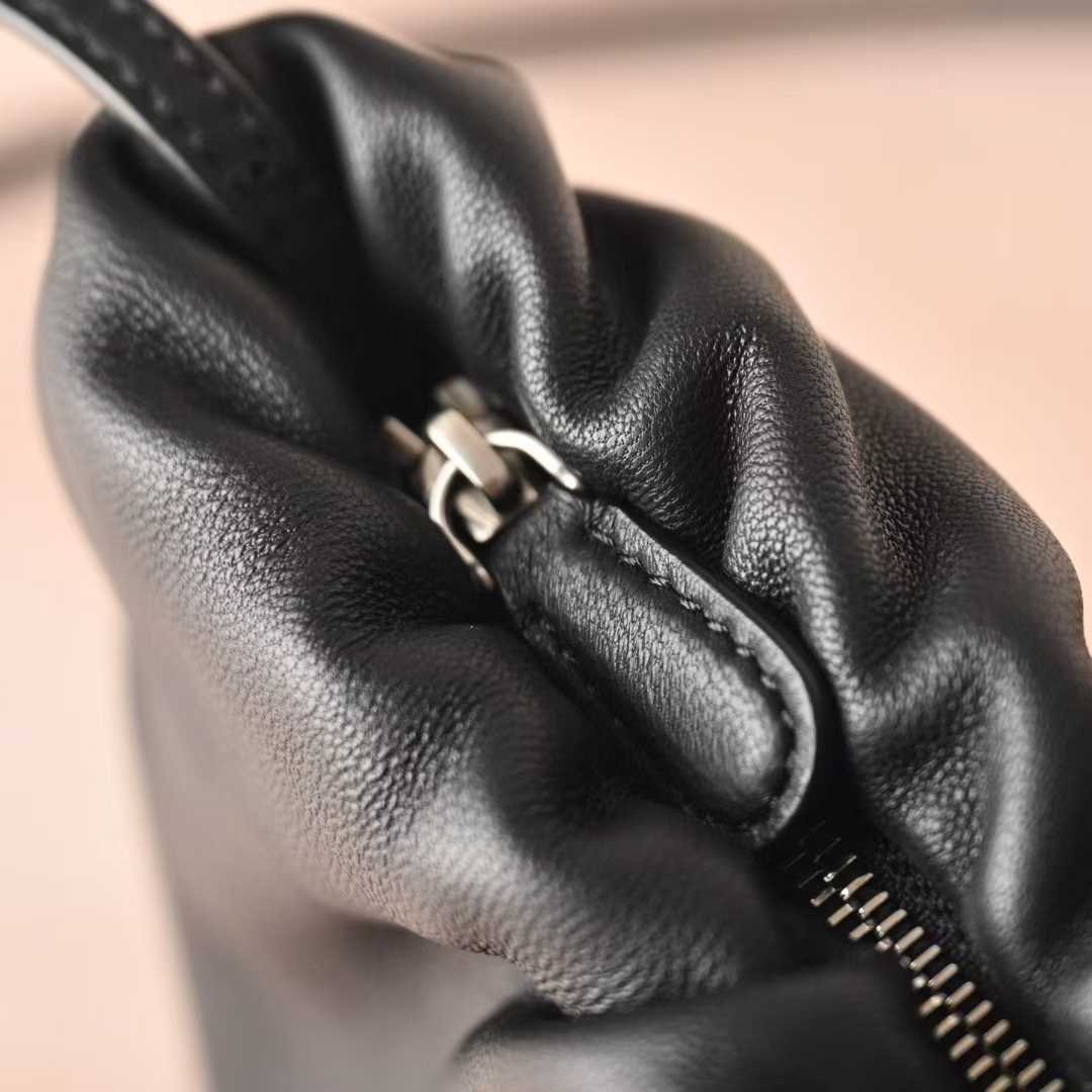 The Row Bourse Clutch Leather handbags view 4