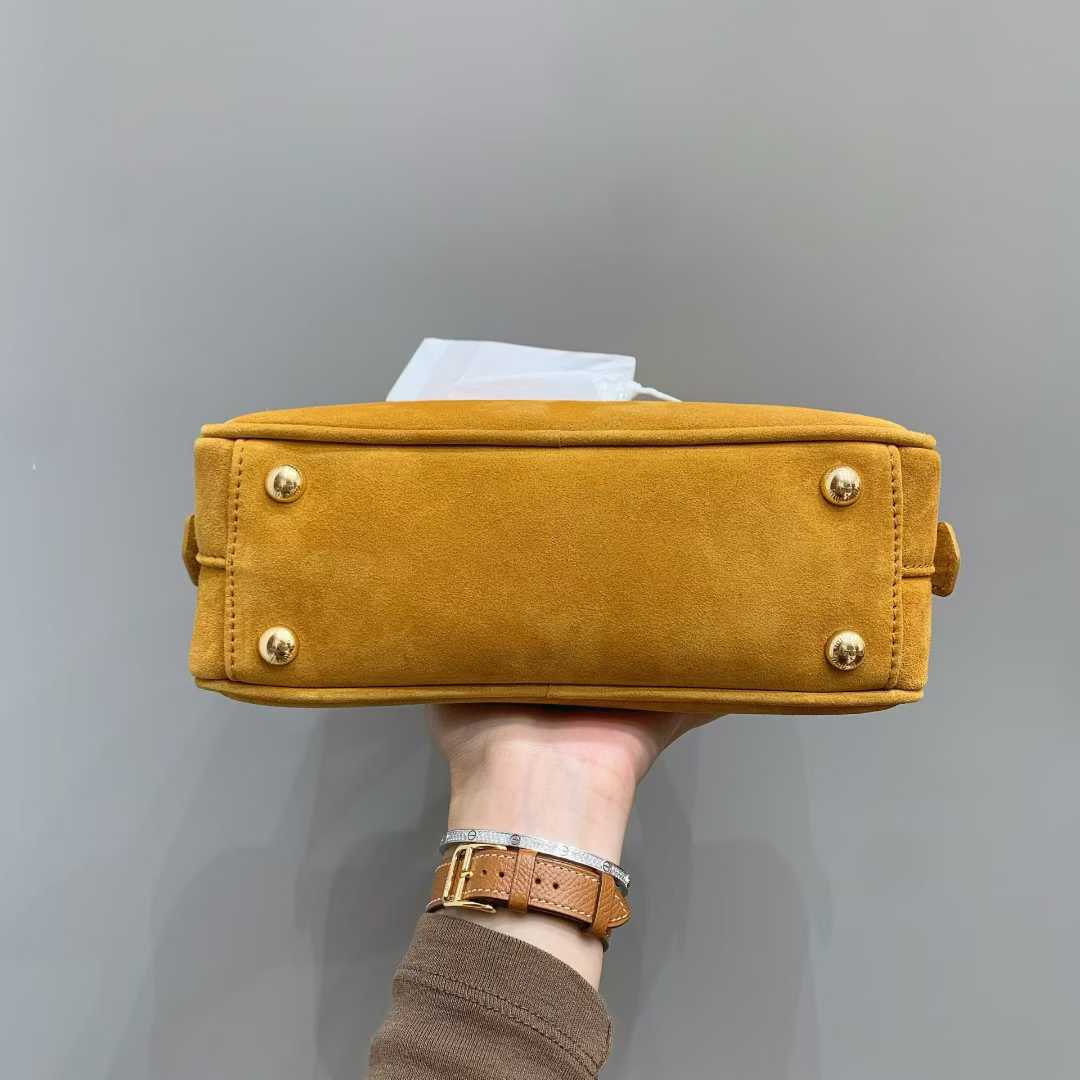 Miu Miu Arcadie padded suede top-handle bag view 5