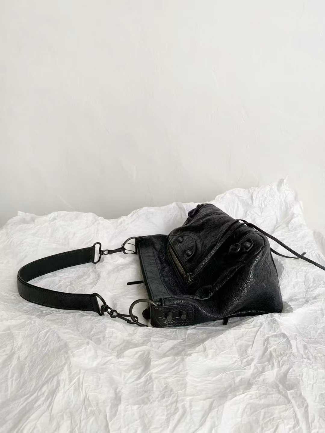 Balenciaga Women’s Le City Pouch On Strap in Black view 2